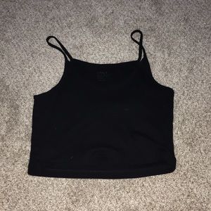Black brandy melville crop tank top